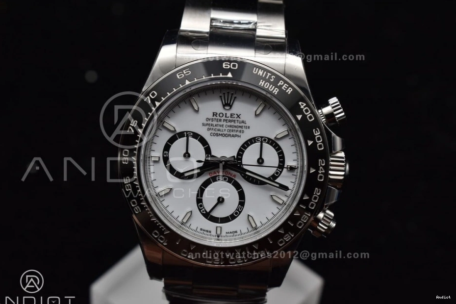 Movement SL4801 126500 SBF Rolex 1:1 Daytona Steel White Dial Factory VS 904L In Reliable 1054 0725